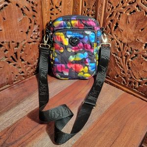 Betsey Johnson Rainbow Candy Wrapper Puffy Crossbody Purse